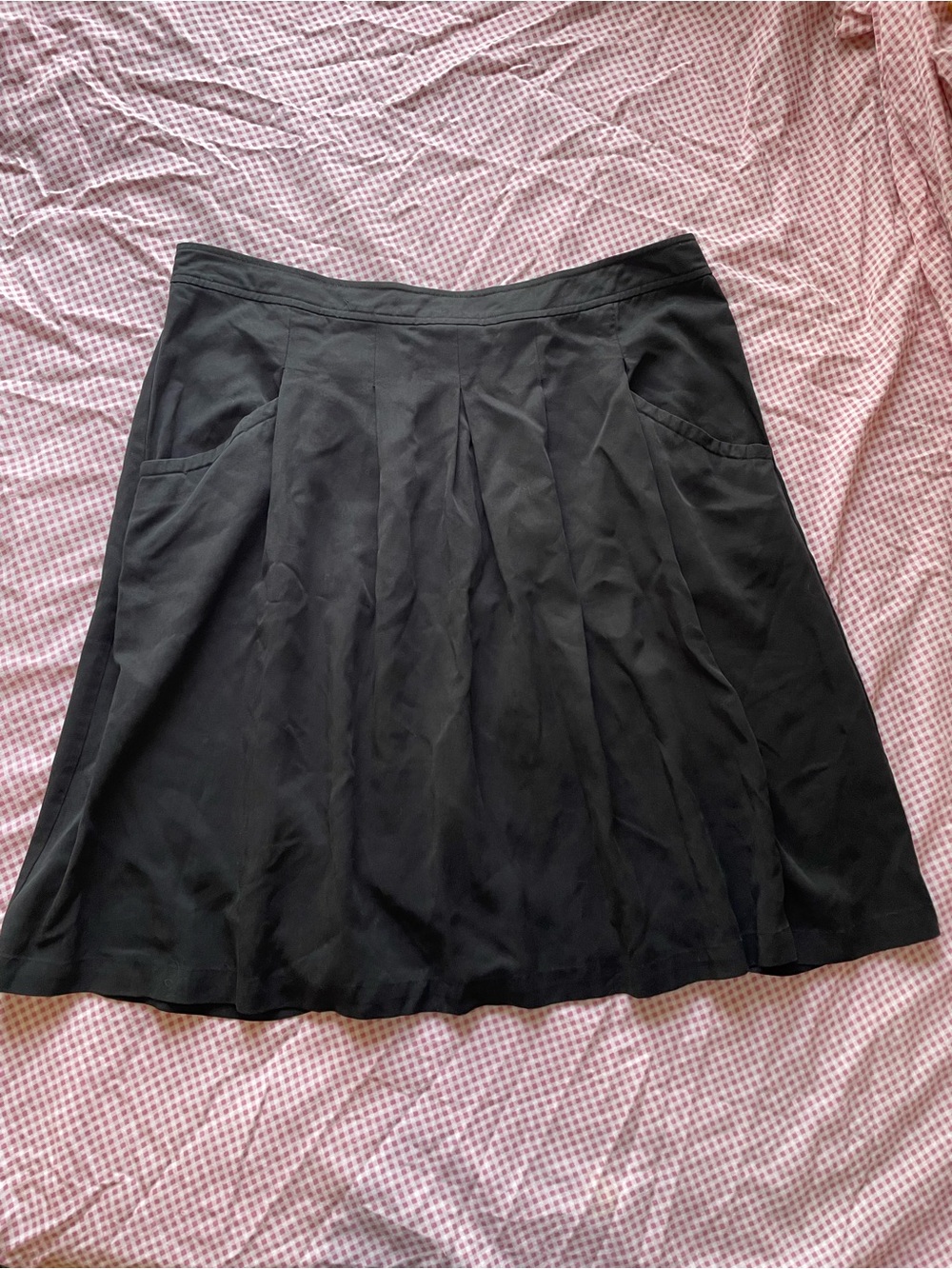 Eileen Fisher Black A-Line Skirt